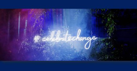Key Visual des GREENTECH FESTIVAL 2021 in Berlin #celebratechange