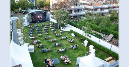 Bild: Luftaufnahme vom Südstrand Open Air 2020 (Foto / Copyrights: Paul Schimweg)