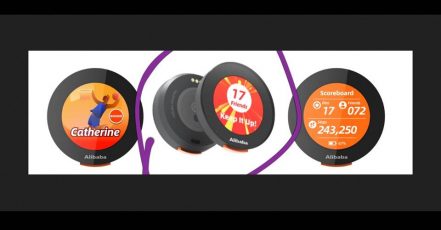 Bild: Die Alibaba Cloud Pins dienen als multifunktionale, digitale Namensschilder für eine sichere und spielerische Interaktion der Medienfachleute während der Olympischen Spiele Tokio 2020 (Copyright: Alibaba Cloud)