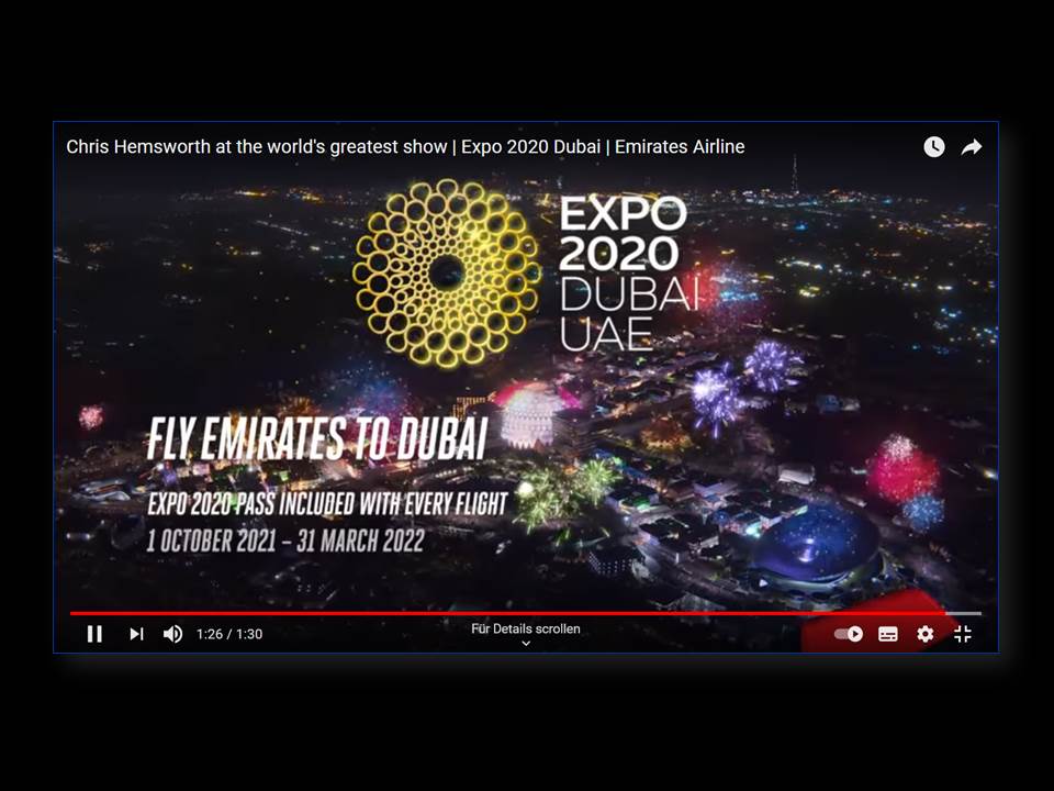Bild: Screenshot aus dem Kampagnenvideo_Emirates-Dubai-Expo-2020