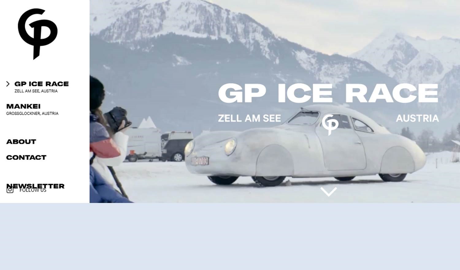 Screenshot GP ICE RACE 2023 Website 