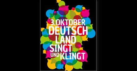 Key Visual der musikalischen Danke-Demo "3. Oktober – Key Visual der musikalischen Danke-Demo "3. Oktober – Deutschland singt und klingt" (Bildrechte: 3. Oktober – Deutschland singt und klingt e.V.)