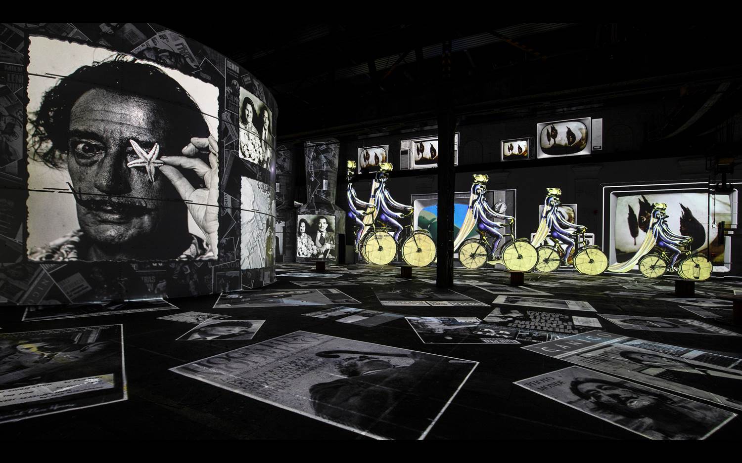 Phoenix des Lumières in Dortmund hat die 3-teilige Ausstellung "Dalí: Das endlose Rätsel", "Gaudí: Architektur der Fantasie" und "3 Movements" eröffnet. (Bildquelle / Bildrechte: Culturespaces / Falko Wübbecke)