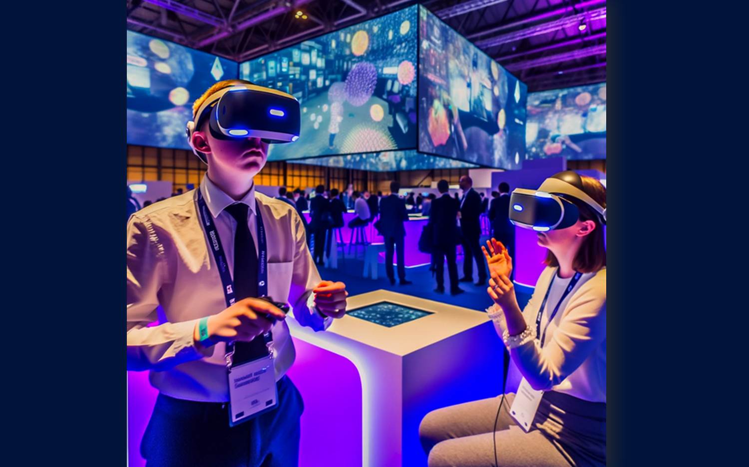  Innovative Erlebnisse bei Messen und Events - VR-Headsets eröffnen neue Perspektiven für die Besucher, getragen von einer soliden digitalen Basis durch Eventnet (Bildquelle / Copyrights: Eventnet)