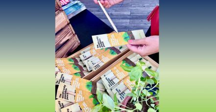 Die No-waste-Stifte von SproutWorld sind ein beliebtes Giveaway bei nachhaltigen Veranstaltungen und "Green Events" – so auch beim Deutschen Schauspielpreis (Bildrechte: SproutWorld)