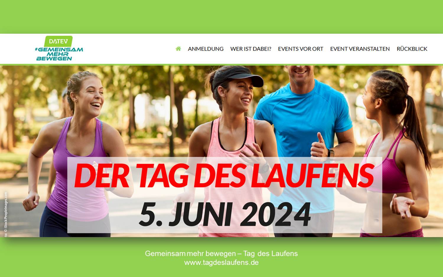 Screenshot v. 08.04.2024 der Website zum Tag des Laufens
