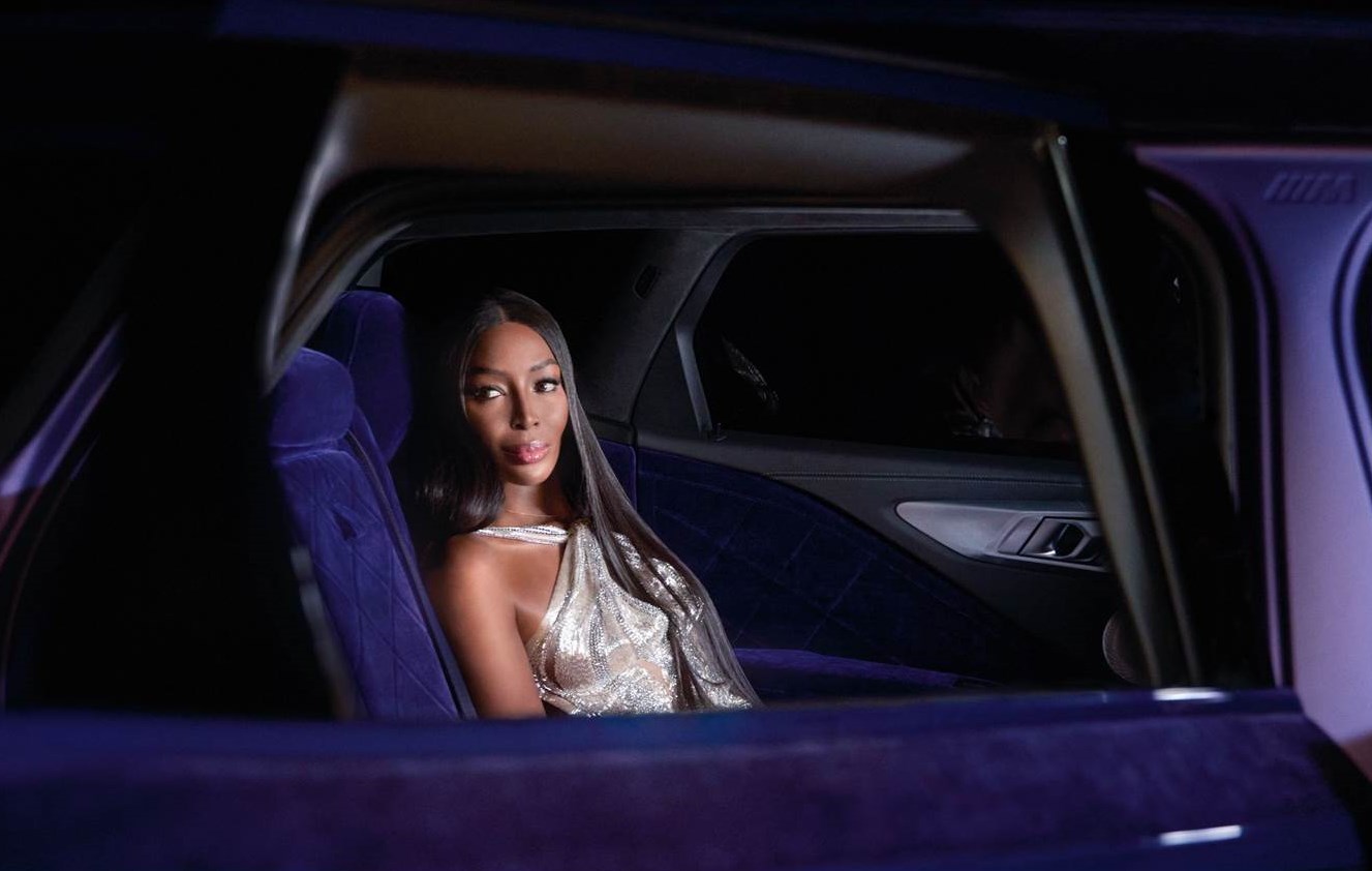 BMW präsentiert bei den Filmfestspielen von Cannes den von Naomi Campbell inspirierte BMW XM Mystique Allure (Bildquelle: BMW Group)