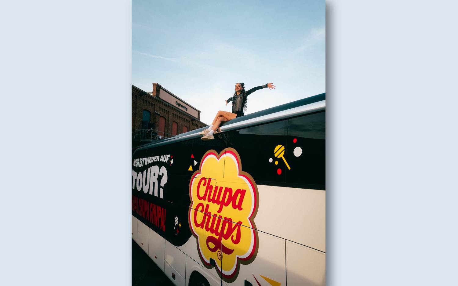 Nina Chuba und Chupa Chups gehen gemeinsam auf Tour (Bildquelle: CFP Brands Süßwarenhandels GmbH & Co KG)