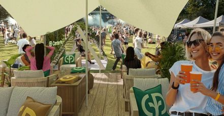 Center Parcs HangOut Bereich für Erwachsene in der Fashionpalooza Area beim Lollapalooza Festival Berlin 2024 (Bildrechte: Center Parcs / GroupePVCP)