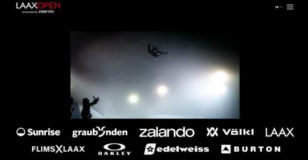 Screenshots v. 20.09.2024 der Festival-Website LAAX OPEN (laax.com/open) – Collage eventmasterbook.de Redaktion