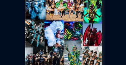 Collage Nighttrons, Nighshines – Kreative Walking Acts für Messen, Festivals, Events und Feiern (Bildquelle / Bildrechte: Manuel Wedekind)
