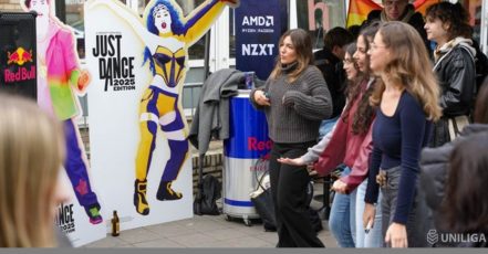 Ein Highlight der Uniliga Campus-Tour 2024 war die Just Dance-Area von Ubisoft (Bildquelle: Uniliga)
