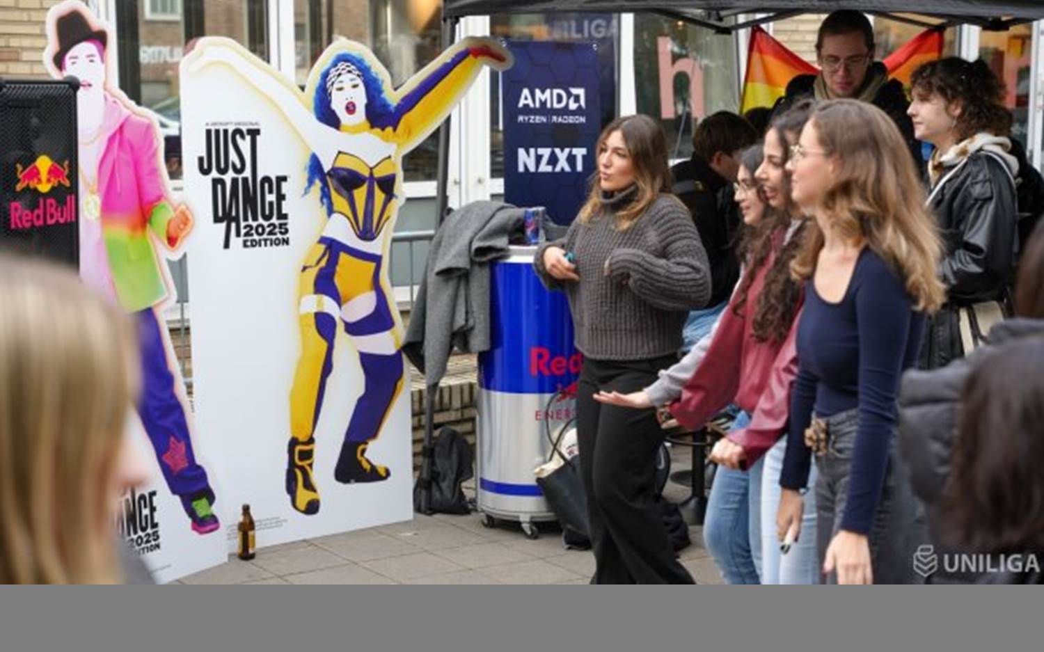 Ein Highlight der Uniliga Campus-Tour 2024 war die Just Dance-Area von Ubisoft (Bildquelle: Uniliga)