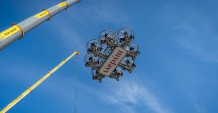 Weltrekord für das höchste freischwebende Dinner, mydays x Dinner in the Sky (Foto / Copyright: mydays)