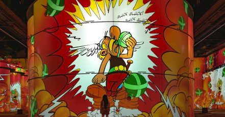 Neue Sonderausstellung Asterix & Obelix – ein immersives Abenteuer, Phoenix des Lumières Dortmund (Coyprights: Culturespaces / André Sasse)