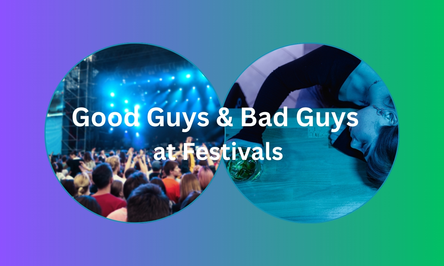 BBesuchertypen bei Festivals – Vom echten Musikfan bis zum exzessiven Promillegast (Bildcollage: EventMasterBook.de Redaktion / Einzelfotos: Canva Stock Archiv)