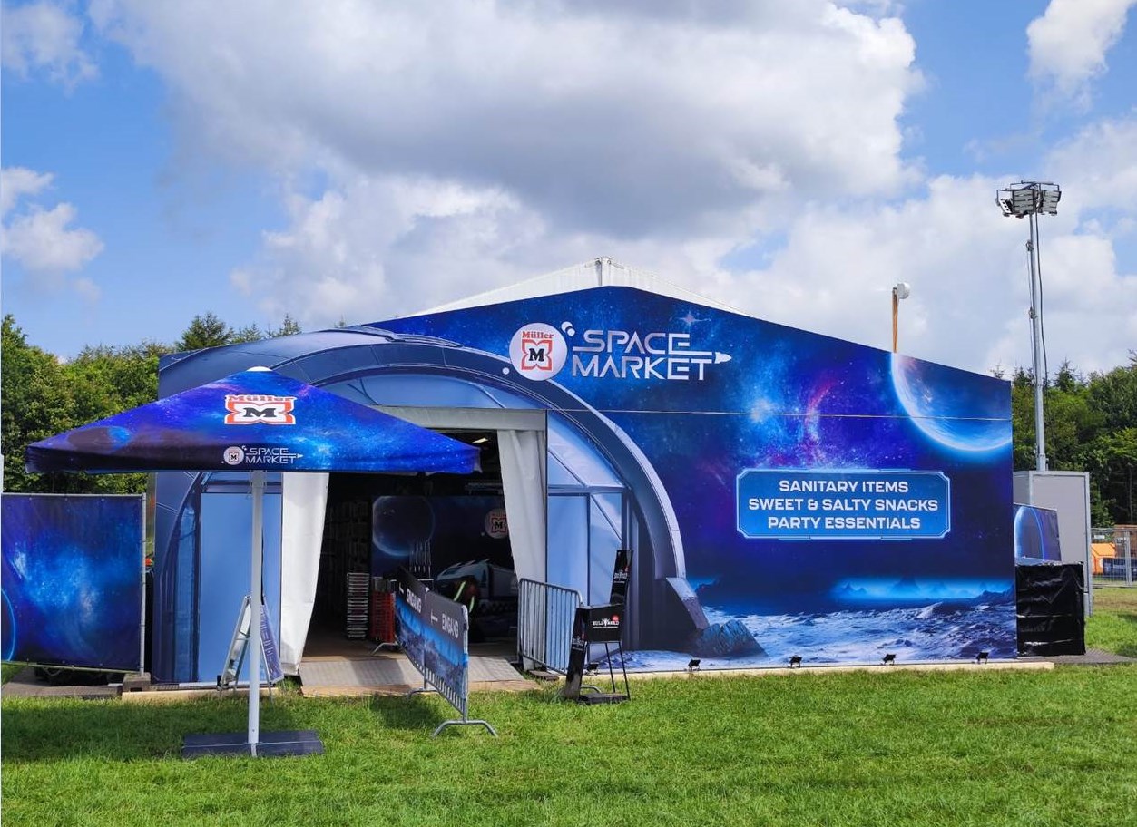 Der Space Market von Müller beim W:O:A 2025 (Bildrechte: Müller)