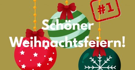 Bildmotiv zur Artikelserie Schöner Weihnachtsfeiern 2025, Teil 1 (Bilddesign: EventMasterBook.de Redaktion; Foto/Grafik: Canva Fotostock)