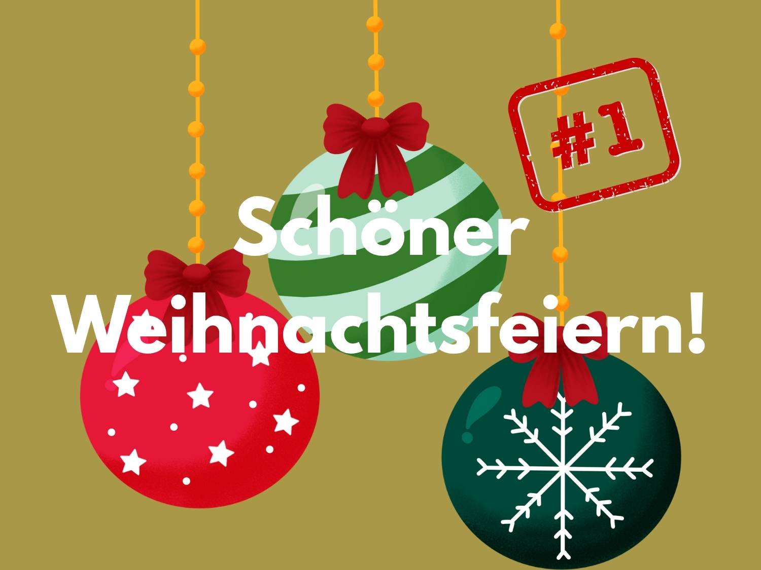 Bildmotiv zur Artikelserie Schöner Weihnachtsfeiern 2025, Teil 1 (Bilddesign: EventMasterBook.de Redaktion; Foto/Grafik: Canva Fotostock)