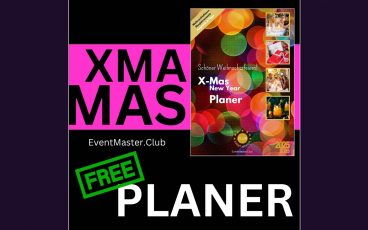Cover-Motiv XMAS Planer 2025, Weihnachtsfeiern planen, Gratis E-Book (Copyright: EventMaster.Club Event Community)