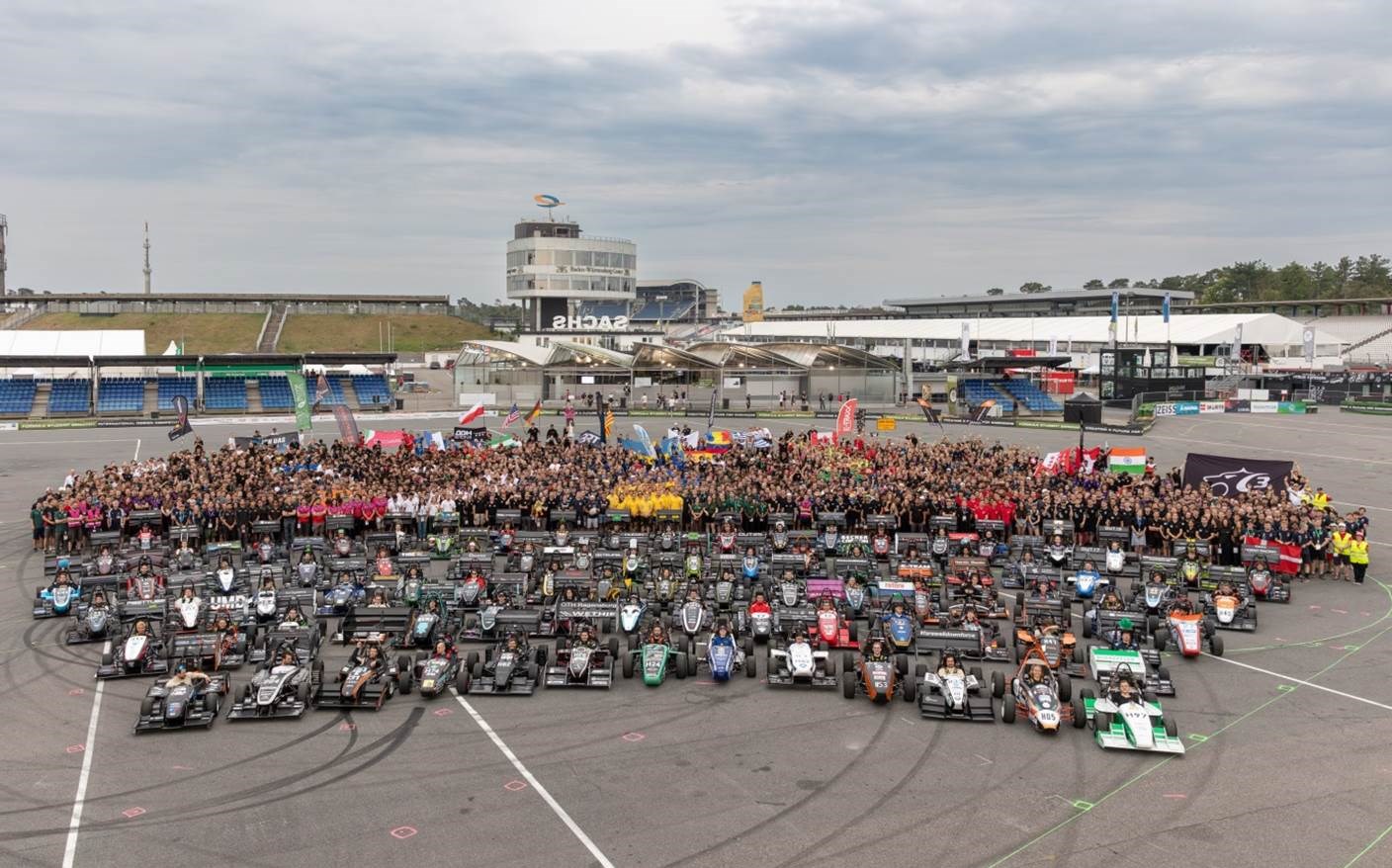 Formula Student Germany 2025. Über 80 Teams aus 23 Ländern waren auf dem Hockenheimring dabei. (Copyright / Foto: FSG, Maru / Herausgeber: CADFEM Germany GmbH)