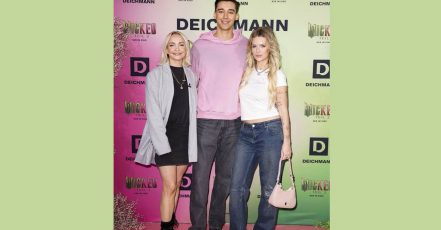 Mehr als 180 Gäste – darunter auch Janin Ullmann (l.), Diego Pooth und Lottie Moss – erlebten den internationalen Launch der neuen Wicked Teil 2 Kollektion von DEICHMANN. (Foto: DEICHMANN)