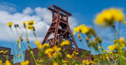 Der Doppelbock auf dem UNESCO-Welterbe Zollverein (Copyright: Stiftung Zollverein, Jochen Tack)