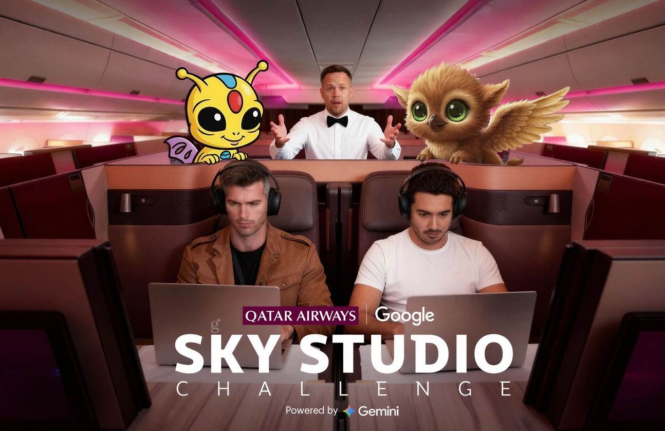Sky Studio Challenge von Qatar Airways x Google (Bildquelle: Qatar Airways)