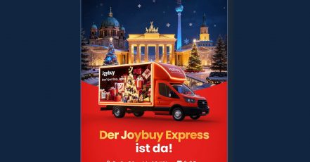 Promotion-Plakat für die Joybuy Express Christmas Tour 2025 in Deutschland (Bildquelle: Joybuy)