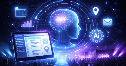 KI im Eventmanagement, KI-generiertes Key Visual zum Thema (Ersteller: EventMasterBook-Redaktion)