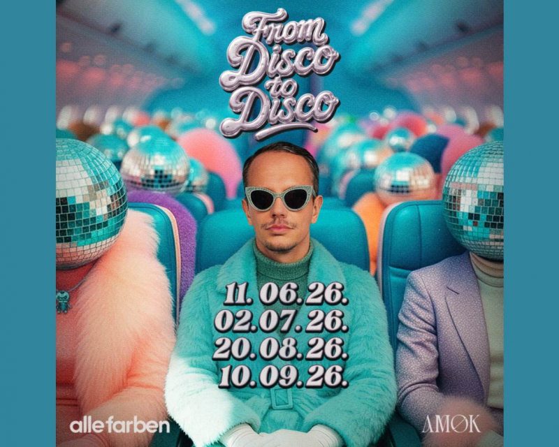 Alle Farben, From Disco to Disco, DJ-Residency im AMOK Club Mallorca, Sommer 2026 (Bildrechte: Alle Farben/PR)