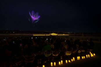 Szene von der DroneArt Show 2025 (Quelle / Copyright: Feverup.com)