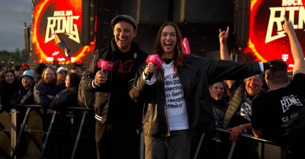 Rock am Ring 2026, Live-Moderation Magenta TV (Copyright: Telekom)
