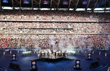 The Killers live bei der Pepsi UEFA Champions League Kick Off Show 2026, Budapest (Quelle / Copyright: PepsiCo)