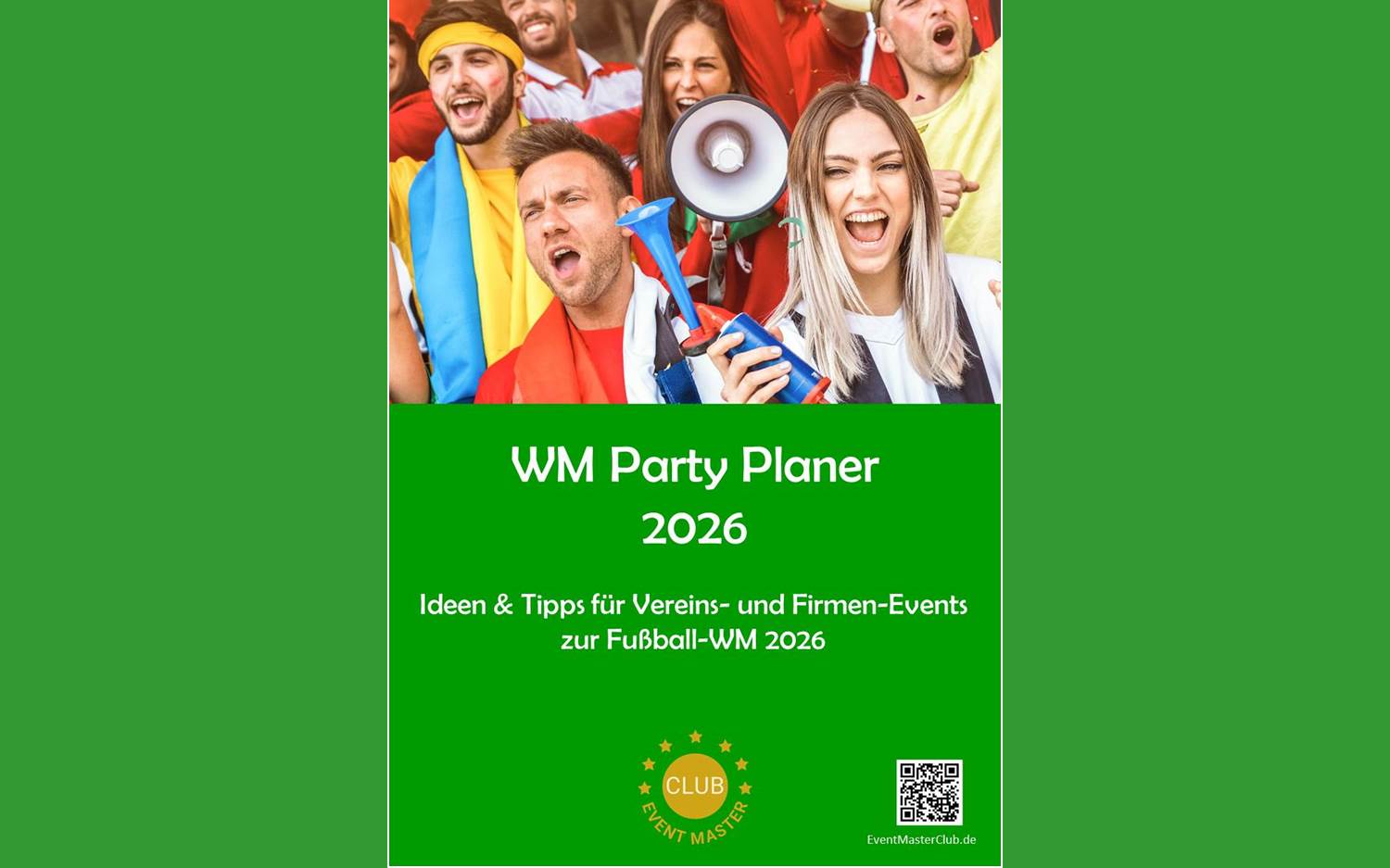E-Book Cover WM-Party-Planer 2026 (Copyright: EventMaster.Club by AdCoach.de)
