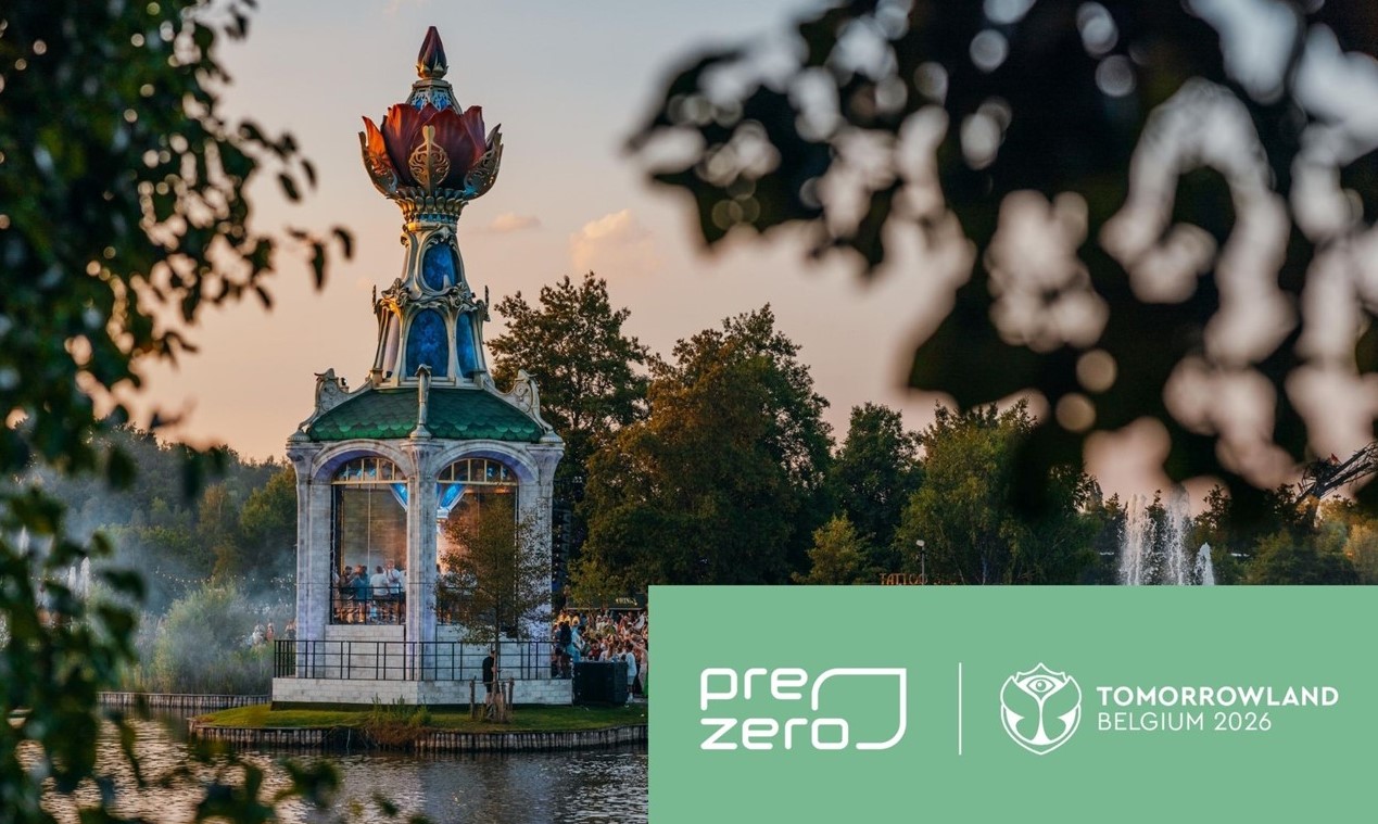 PreZero und Tomorrowland kooperieren. Das Mega-Festival in Belgien wird 2026 zum Reallabor für zirkuläre Event-Infrastrukturen. (Copyright: PreZero, Tomorrowland)