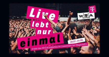 Die Deutsche Telekom bringt Wacken, das größte Metal-Festival der Welt, über MagentaTV zu allen Fans. Bei der Jubiläumsausgabe 2026 (35 Jahre W:O:A) feiert mit dem Telecom WackenCup ein neues Entertainment-Format seine Premiere auf dem Holy Ground. (Bildquelle / Copyright: Deutsche Telekom)