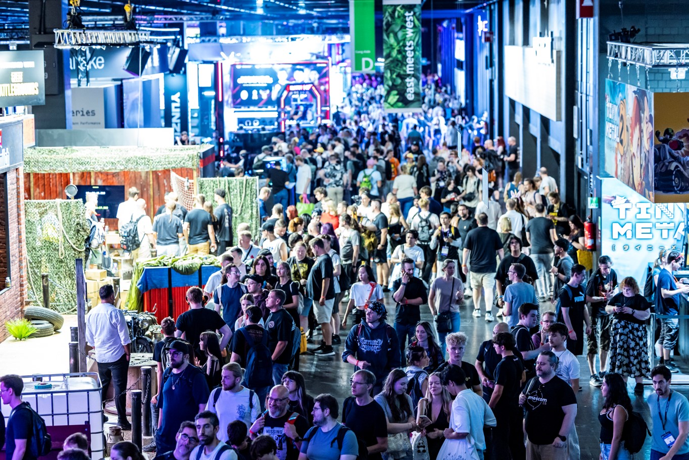 Szene von der gamescom 2026, Halle 10 (Quelle / Copyright: Koelnmesse)