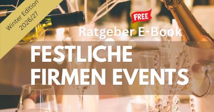 EventMaster.Club E-Book Visual – Festliche Firmen-Events, Winter Edition 2026-27 (Bilddesign: EventMaster.Club Redaktion, Hintergrundbild: Canva Bildarchiv)