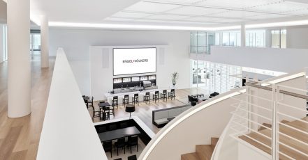 Das Engel & Völkers Global Headquarter in Hamburg kann ab sofort als Eventlocation von externen Firmen und Marken gebucht werden (Copyright: Engel & Völkers)